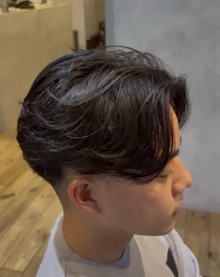 ショート パーマ メンズ メンズカット/パーマ 艶カラーTAIGA︎のヘアスタイル