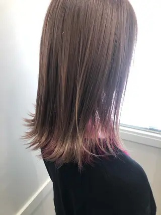 ミディアム GO TODAY SHAiRE SALON原宿Stella店所属・GO TODAY シェアサロンのヘアスタイル