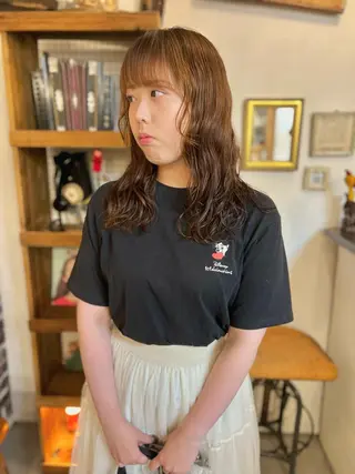 セミロング パーマ Joh/メンズカット /レイヤー/ブリーチのヘアスタイル