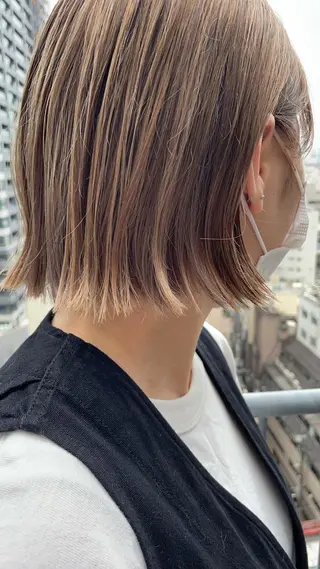 ショート カラー ヘアアレンジ ボブ美容師 /馬場 翼のヘアスタイル