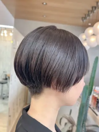 ショート カラー 髪質改善✨縮毛矯正 ショートボブ/ともきのヘアスタイル