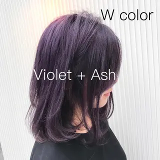 ミディアム カラー ヘアアレンジ TONE所属・透明感カラー/ 韓国ヘア/縮毛矯正のヘアスタイル