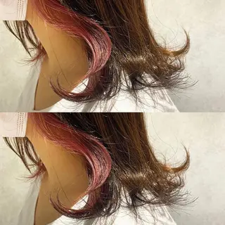 セミロング カラー ヘアアレンジ marbles〻 chiharuのヘアスタイル