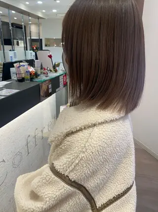 ミディアム 💎【髪質改善カラー 艶髪×縮毛矯正】💎のヘアスタイル