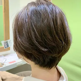 ショート カラー パーマ ショート×カラー 🦊堀米早紀【荻窪】のヘアスタイル