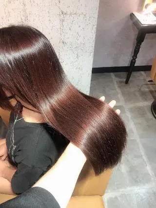 セミロング 縮毛矯正/レイヤー 💎やまもとちひろのヘアスタイル
