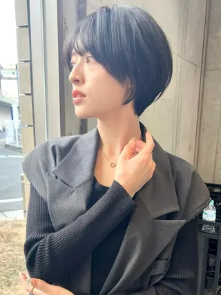 ショート ショート/ボブ/縮毛 三上達大のヘアスタイル