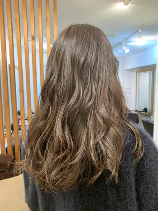 ロング カラー パーマ エンドウ　ミノリ🤎 /半個室/レイヤーのヘアスタイル