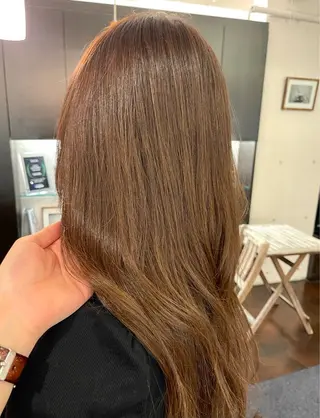 セミロング カラー Yoshida Yuriのヘアスタイル