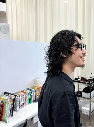 ミディアム パーマ メンズ EDAME/ れんのヘアスタイル