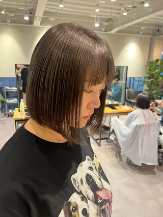 ミディアム 韓国風/オシャレ /縮毛矯正/滝口琴未のヘアスタイル