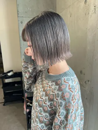 ショート カラー lani 天神大名/ブリーチのヘアスタイル