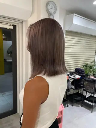 ミディアム カラー Koto🌿 ブリーチなしカラーのヘアスタイル