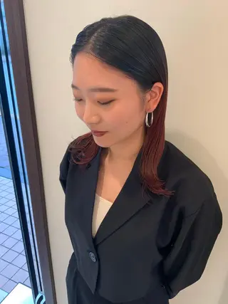 ロング 韓国風ヘア♡ runaのヘアスタイル