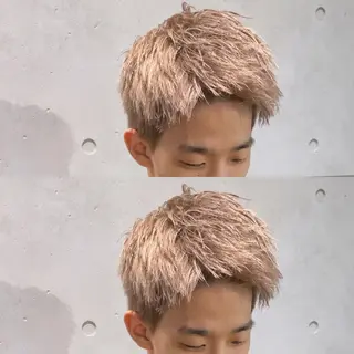 ショート カラー メンズ メンズヘア特化 崎田 成人のヘアスタイル