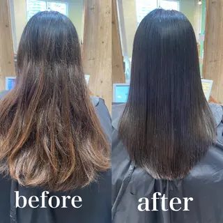 ロング 縮毛矯正/髪質改善 主税巧一のヘアスタイル