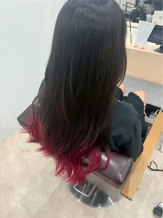 ロング カラー little福岡 KAWAIのヘアスタイル