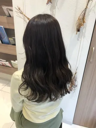 セミロング カラー Sourire 小倉店所属・カラーモデル募集🌛 花音のヘアスタイル