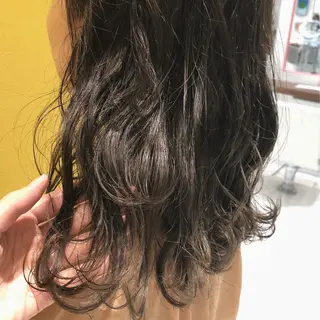 セミロング カラー sano sayakaのヘアスタイル