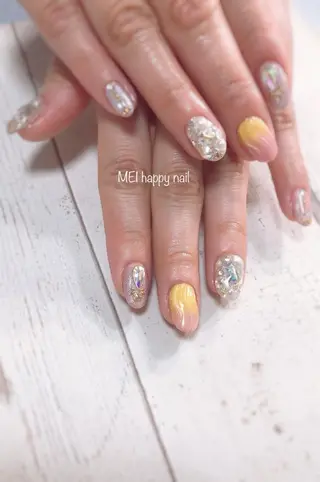 ネイル 北浦和 自爪育成ケアのネイルデザイン