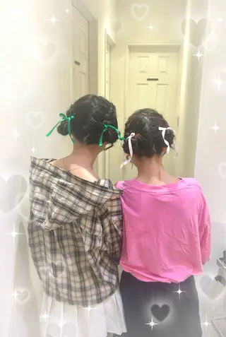 ヘアアレンジ 🎀透明感カラー🎀 ヘアメ／mikotoのヘアスタイル