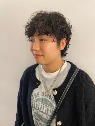 ショート パーマ パーマ、髪質改善 菊地美月のヘアスタイル