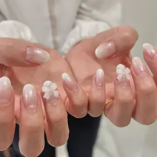 ネイル 🎀チーク/ちゅるん 🫧chisa🎀のネイルデザイン