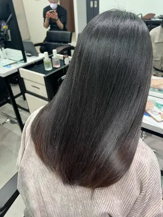 セミロング kei/透明感カラー /縮毛矯正/メンズのヘアスタイル