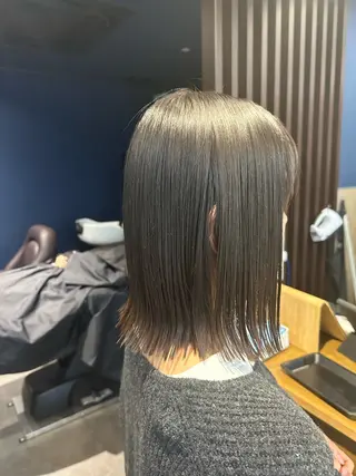 ショート 縮毛矯正+モテカラー 🎀✨MIHOのヘアスタイル