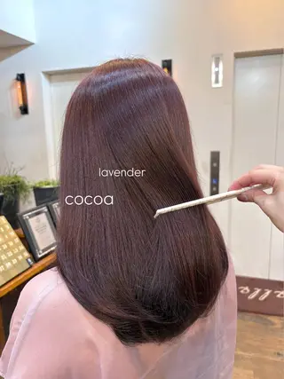 セミロング Belle 並木通り店所属・rena/ パーマ/カラーのヘアスタイル