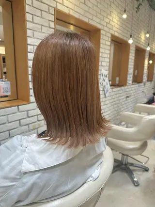 セミロング 梅本 夢香のヘアスタイル