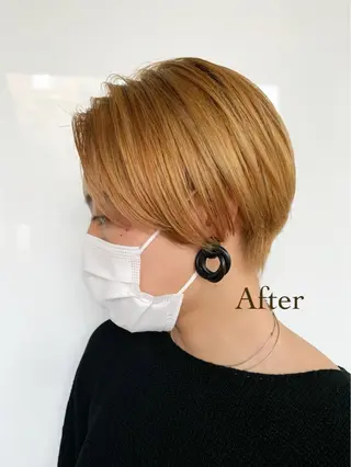 ショート カラー メンズ オチ ハナのヘアスタイル