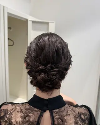 ロング ヘアアレンジ 縮毛矯正+モテカラー 🎀✨MIHOのヘアスタイル