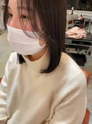 ミディアム 🤍MIDUKI🤍 韓国風レイヤーカットのヘアスタイル
