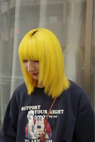 ミディアム カラー ohasi yunaのヘアスタイル