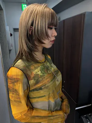 ミディアム カラー ヘアアレンジ Opus🐕kato Mizuki🐕のヘアスタイル