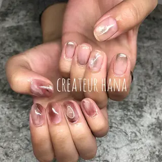 ネイル クレアトゥール華 都賀店所属・三橋 結菜のネイルデザイン