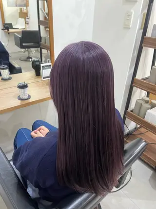 ロング カラー ✨🎨ブリーチなし 透明感カラー✨美友のヘアスタイル