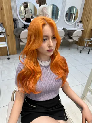 ロング カラー 🇰🇷韓国風くびれ ヘア🇰🇷中村優大のヘアスタイル