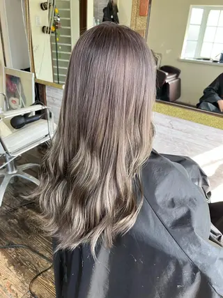 セミロング カラー 渡辺 健太のヘアスタイル