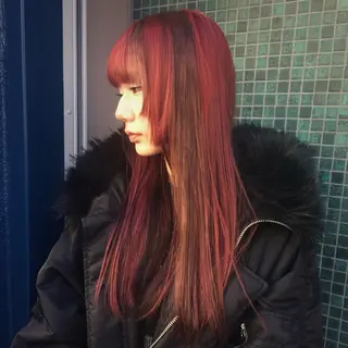 ロング カラー ORGN.所属・にちか /似合う個性派カラーのヘアスタイル