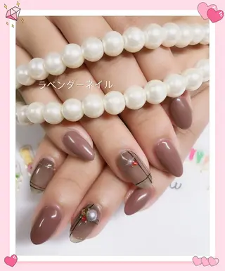ネイル ラベンダー💖日暮里 ルル💖ネイルのネイルデザイン