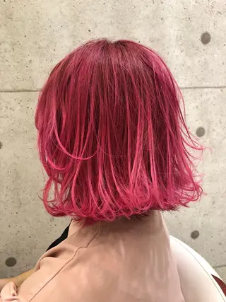 セミロング カラー✨縮毛矯正✨ ハギワラケンタのヘアスタイル