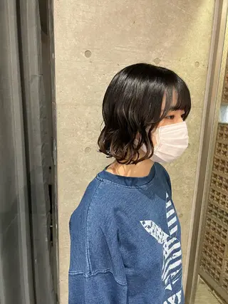 パーマ ボブパーマコテ巻き風 パーマNo1深江秀平のヘアスタイル