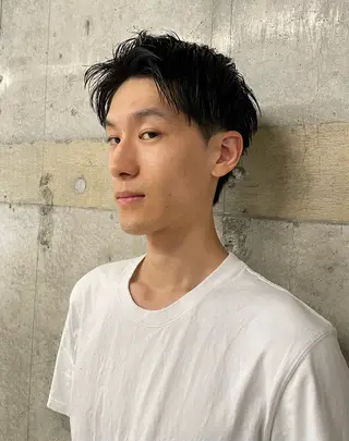 ショート パーマ/メンズ/ 鮫島竜海のヘアスタイル