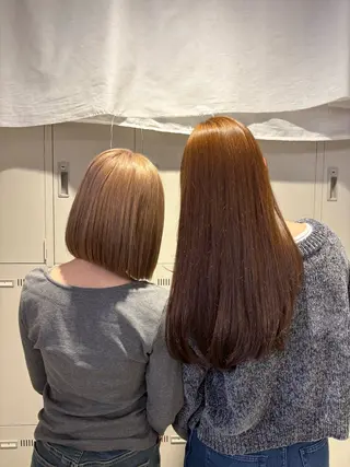 カラー 透明感ベージュ🤎 ナチュラルレイヤーのヘアスタイル