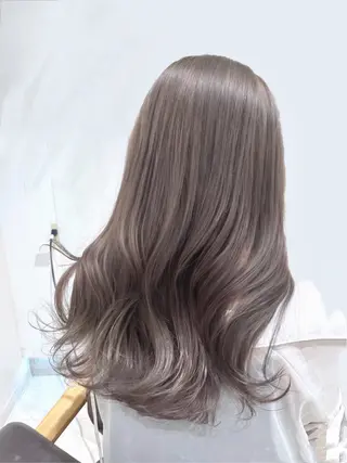 セミロング カラー 心斎橋/ブリーチなし 髪質改善/レイヤーのヘアスタイル