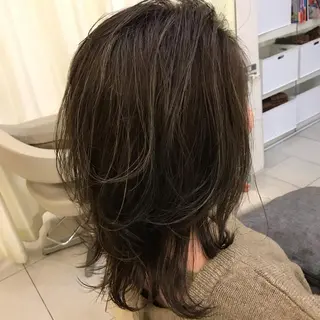 ミディアム カラー 松本 潔樹のヘアスタイル