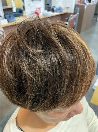 ショート カラー メンズ メンズパーマ特化🏆 宮崎健人✨️のヘアスタイル