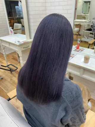 セミロング 透明感カラー/牧内 楓/インナーカラーのヘアスタイル